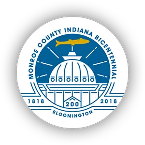 Monroe County Indiana Bicentennial 1818-2018 badge